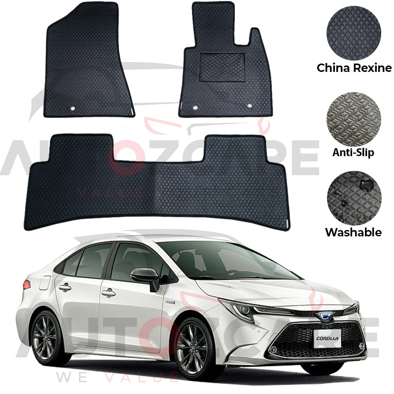 Toyota Corolla Hybrid China Rexine Floor Mat 4PCS - Model 2018-2025
