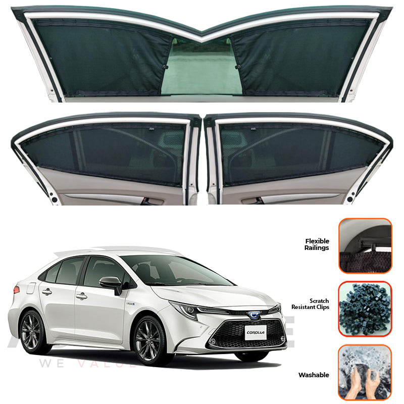 Toyota Corolla Hybrid Custom Car Sliding Curtains - Model 2018-2025