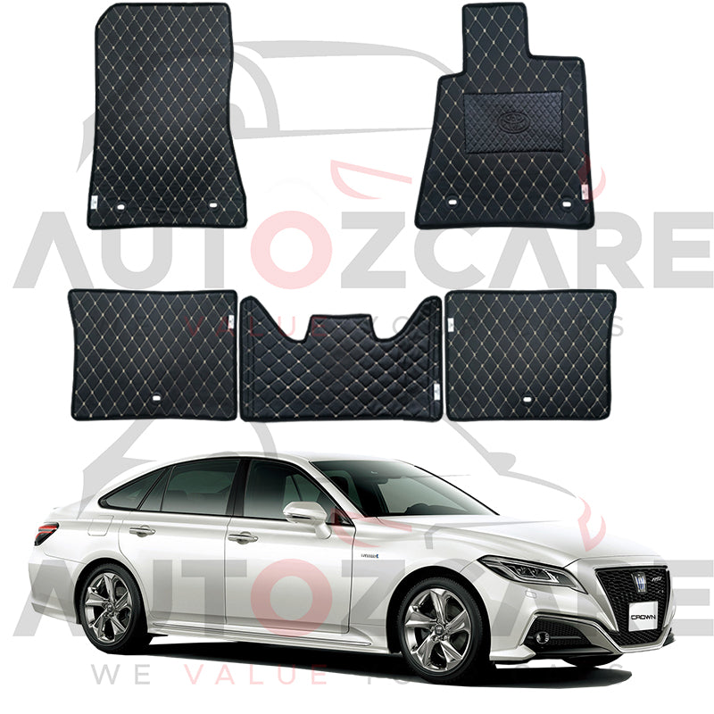 Toyota Crown RS Advance 7D Floor Mat (Flat Style) 5PCS - Model 2018-2022