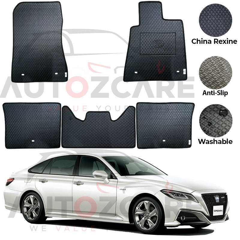 Toyota Crown RS Advance China Rexine Floor Mat 5PCS - Model 2018-2022