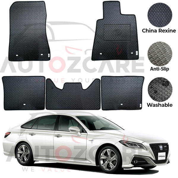 Toyota Crown RS Advance China Rexine Floor Mat 5PCS - Model 2018-2022