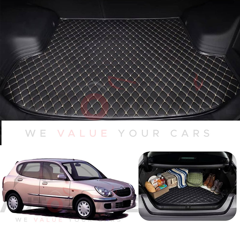 Toyota Duet 7D Custom Car Trunk Mat - Model 1998-2004