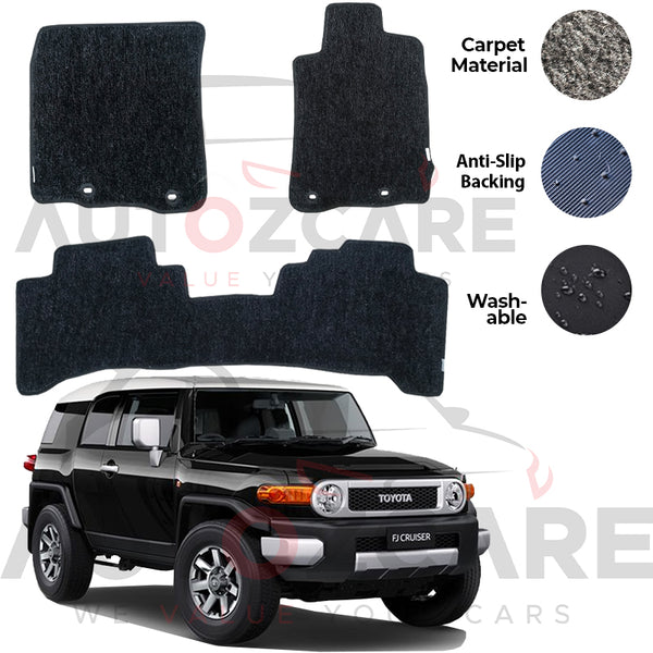 Toyota Fj Cruiser Genuine Fitting Carpet Floor Mat 3PCS - Model 2006-2018