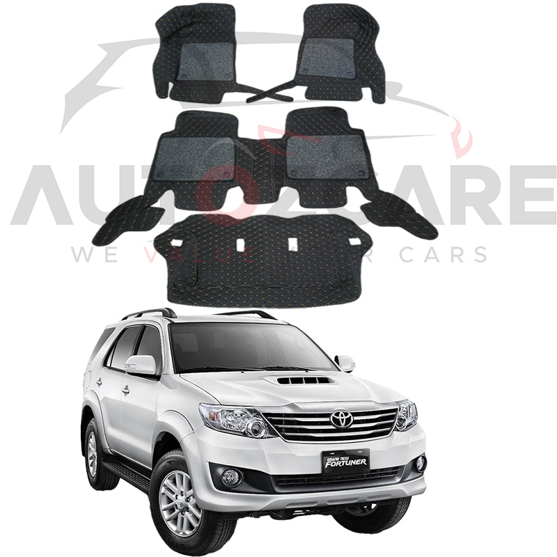 Toyota Fortuner 9D Custom Floor Mat - Model 2013-2016