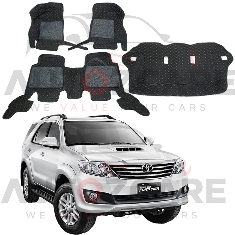 Toyota Fortuner 9D Custom Floor Mat - Model 2013-2016