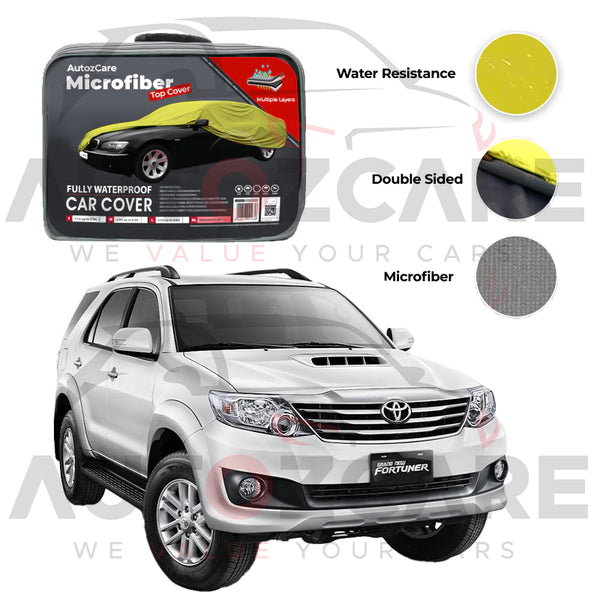 Toyota Fortuner Microfiber Car Top Cover - Model 2013-2016