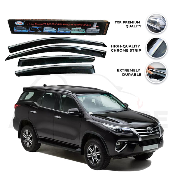 Toyota Fortuner TXR Air press sun visor with chrome model 2017-2021