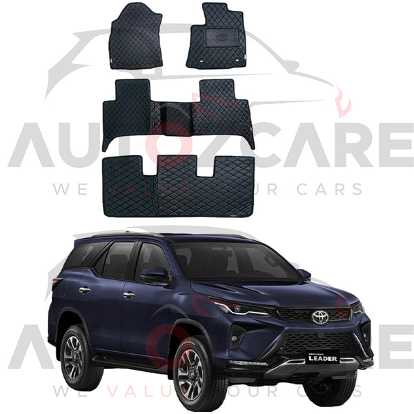 Toyota Fortuner 7D Floor Mat ( Flat Style ) 4PCS - Model 2017-2025