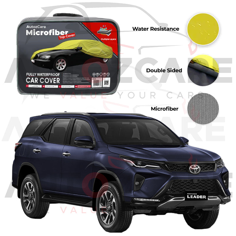 Toyota Fortuner Microfiber Car Top Cover - Model 2017-2025