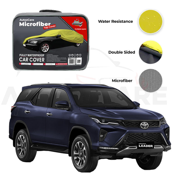 Toyota Fortuner Microfiber Car Top Cover - Model 2017-2025