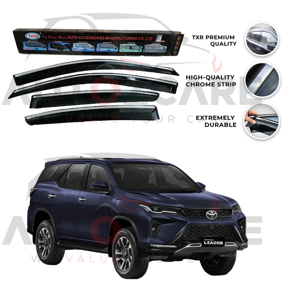 Toyota Fortuner TXR Air press sun visor with chrome - Model 2017-2025