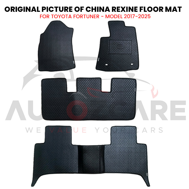 Toyota Fortuner China Rexine Floor Mat 4PCS - Model 2017-2025