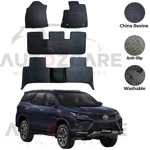 Toyota Fortuner China Rexine Floor Mat 4PCS - Model 2017-2025