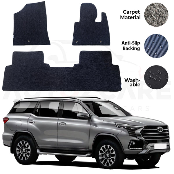 Toyota Fortuner Genuine Fitting Carpet Floor Mat 4PCS - Model 2022-2024