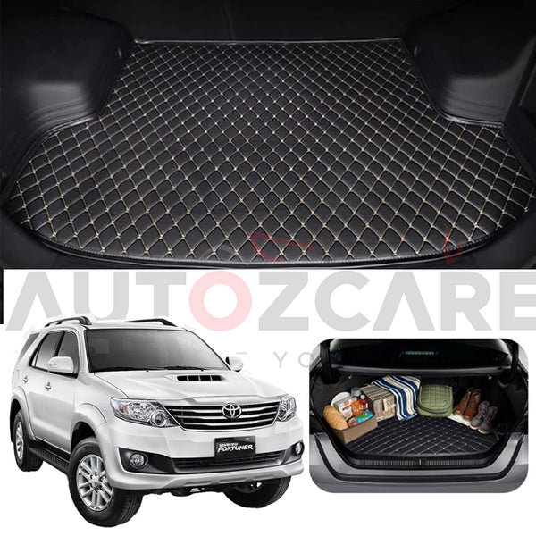 Toyota Fortuner 7D Custom Car Trunk Mat - Model 2013-2016 Fortuner Best Trunk mats | Fortuner 7D | Fortuner Mat | Mix Thread
