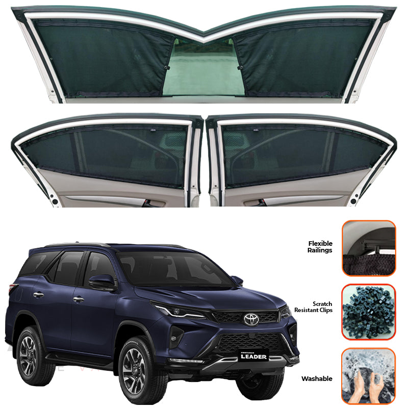 Toyota Fortuner  Custom Car Sliding Curtains - Model 2017-2025