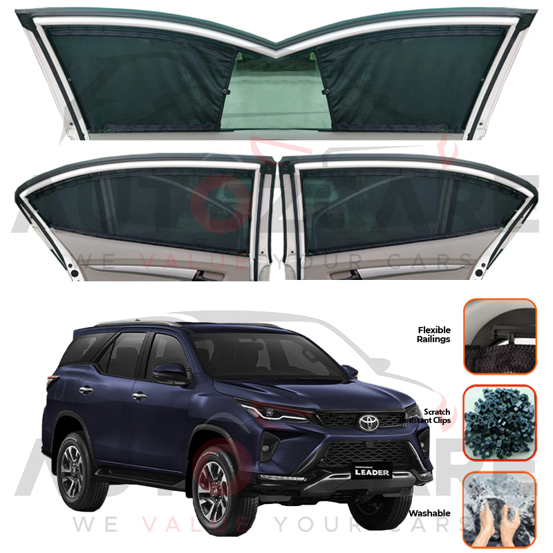 Toyota Fortuner  Custom Car Sliding Curtains - Model 2017-2025