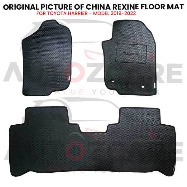 Toyota Harrier China Rexine Floor Mat 3PCS - Model 2019-2022