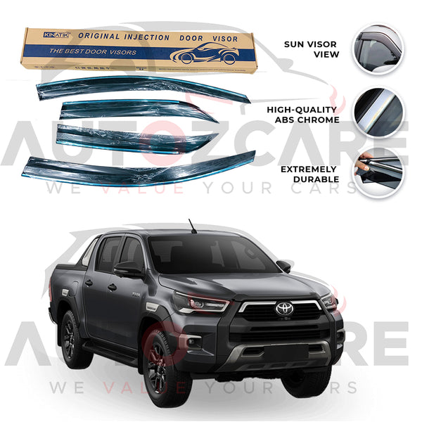 Toyota Hilux Vigo / Revo / Rocco Air press sun visor with chrome - Model 2016-2025