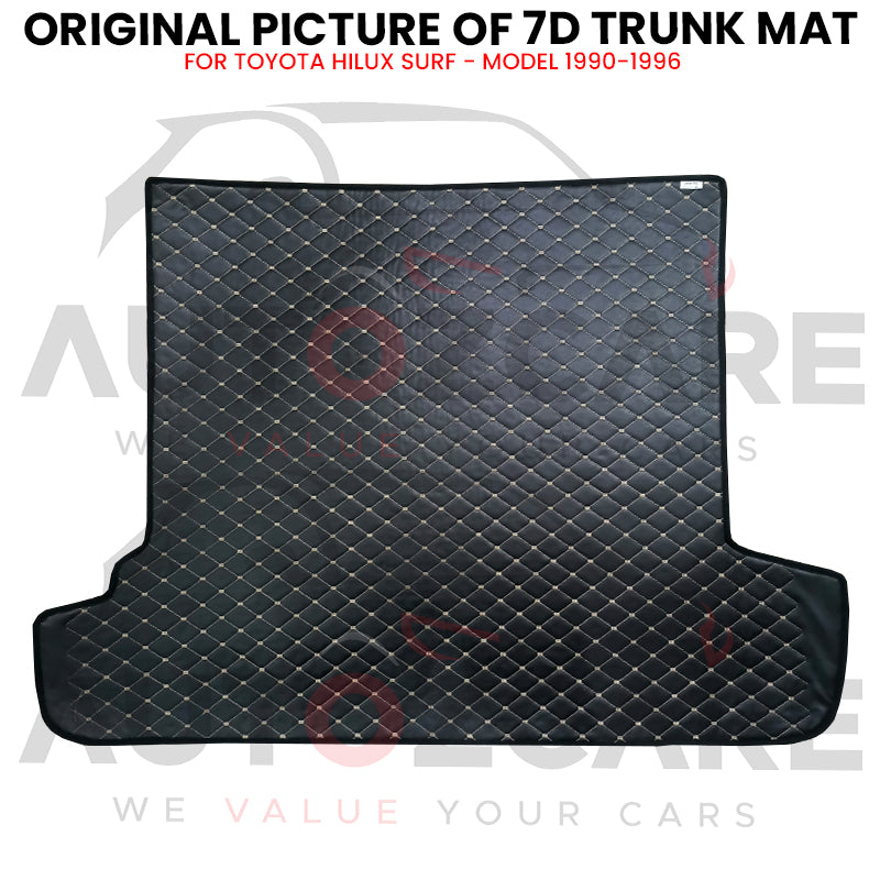 Toyota Hilux Surf 7D Custom Car Trunk Mat - Model 1990-1996