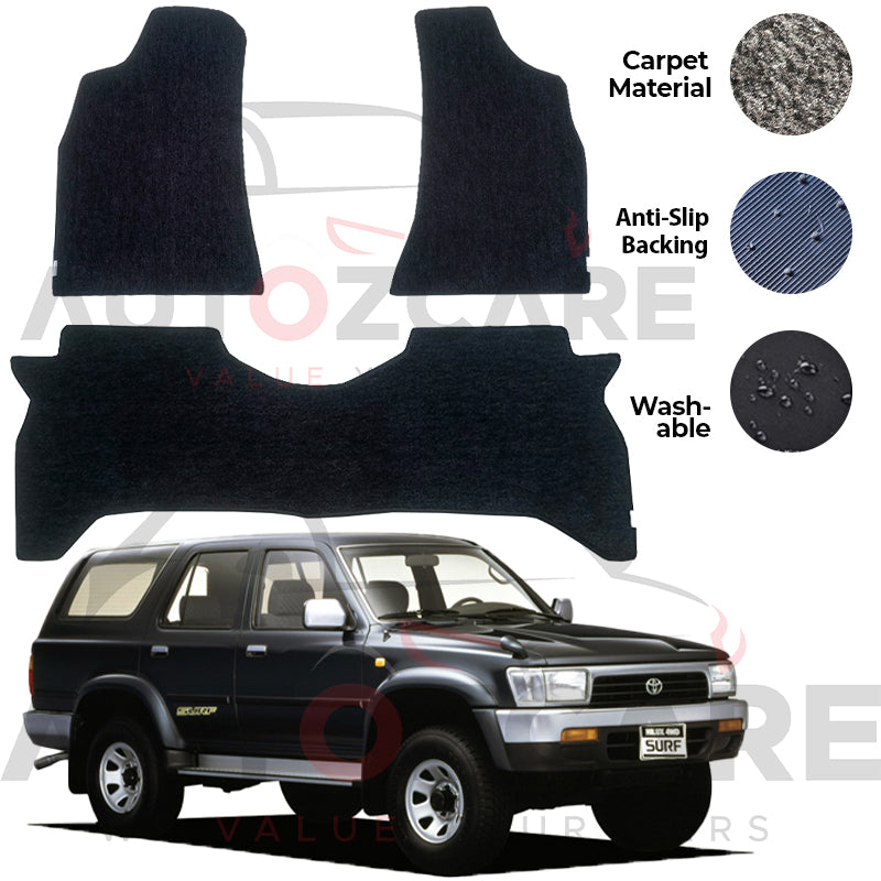 Toyota Hilux Surf Genuine Fitting Carpet Floor Mat 3PCS - Model 1990-1996