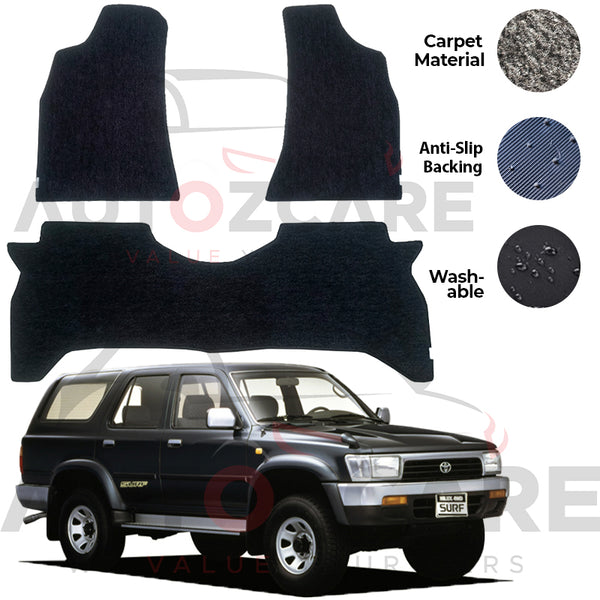 Toyota Hilux Surf Genuine Fitting Carpet Floor Mat 3PCS - Model 1990-1996