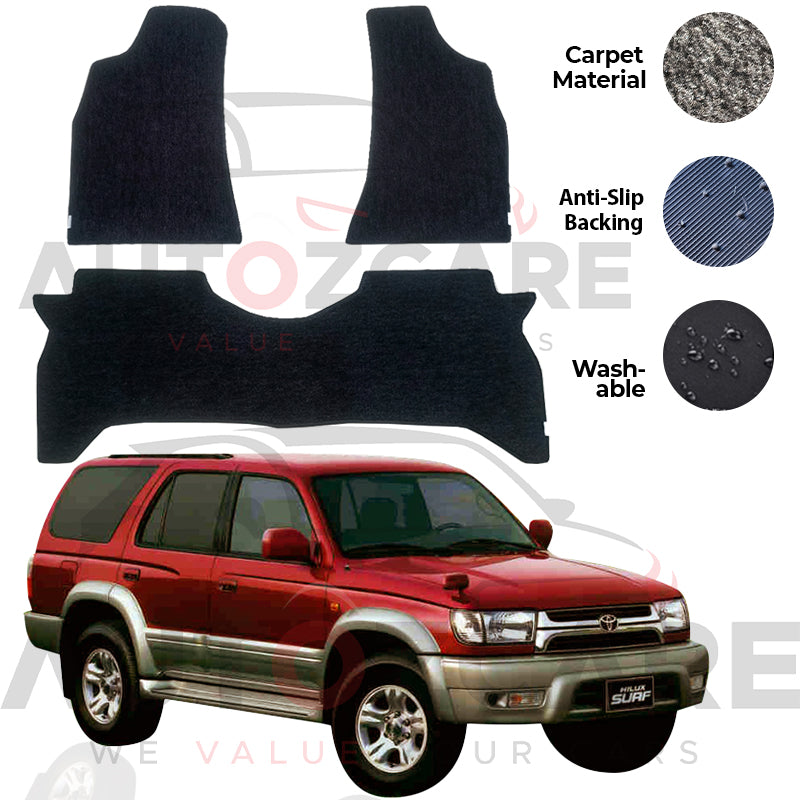 Toyota Hilux Surf Genuine Fitting Carpet Floor Mat 3PCS - Model 1990-2002