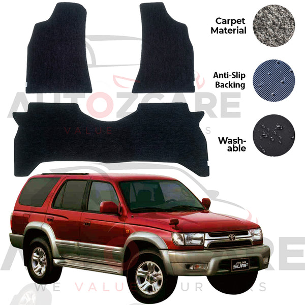 Toyota Hilux Surf Genuine Fitting Carpet Floor Mat 3PCS - Model 1990-2002