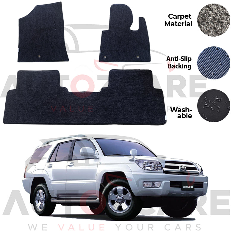 Toyota Hilux Surf Genuine Fitting Carpet Floor Mat 3PCS - Model 2002-2009