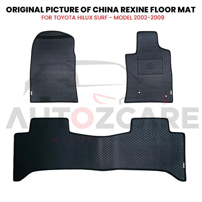 Toyota Hilux Surf China Rexine Floor Mat 3PCS - Model 2002-2009