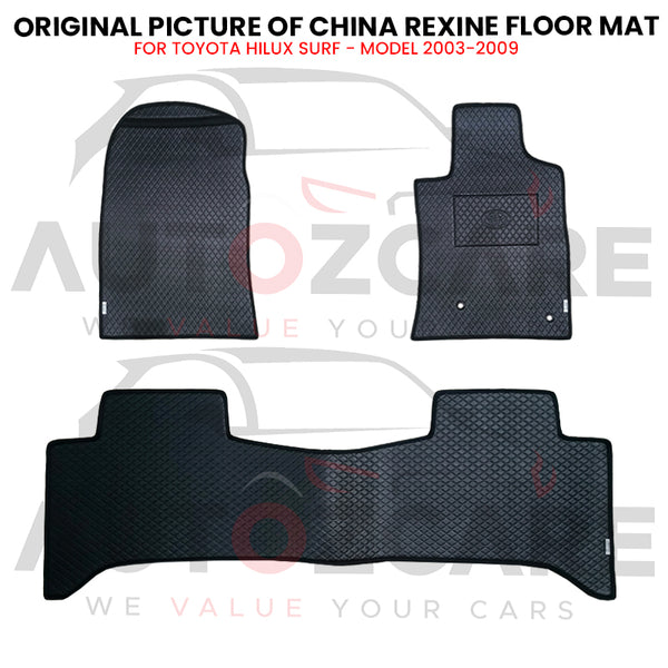 Toyota Hilux Surf China Rexine Floor Mat 3PCS - Model 2003-2009