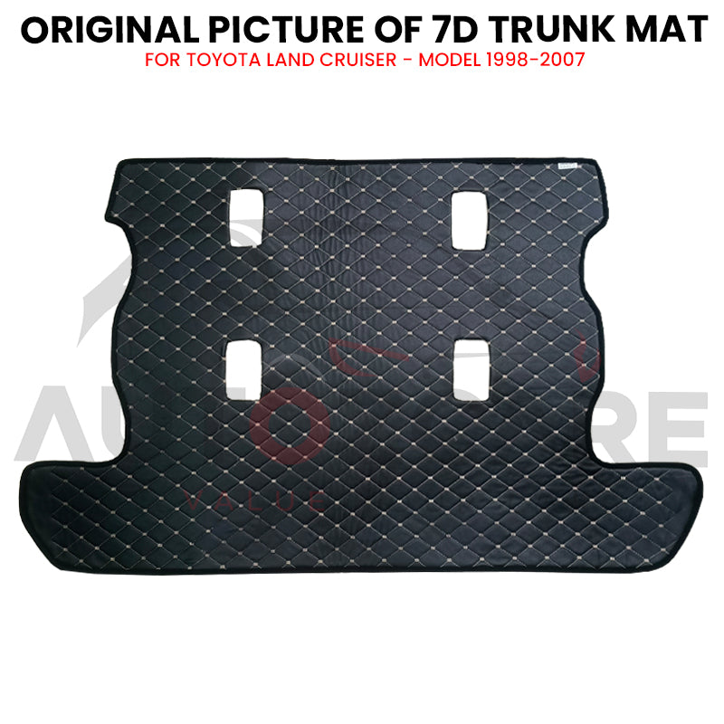 Toyota Land Cruiser 7D Custom Car Trunk Mat - Model 1998-2007