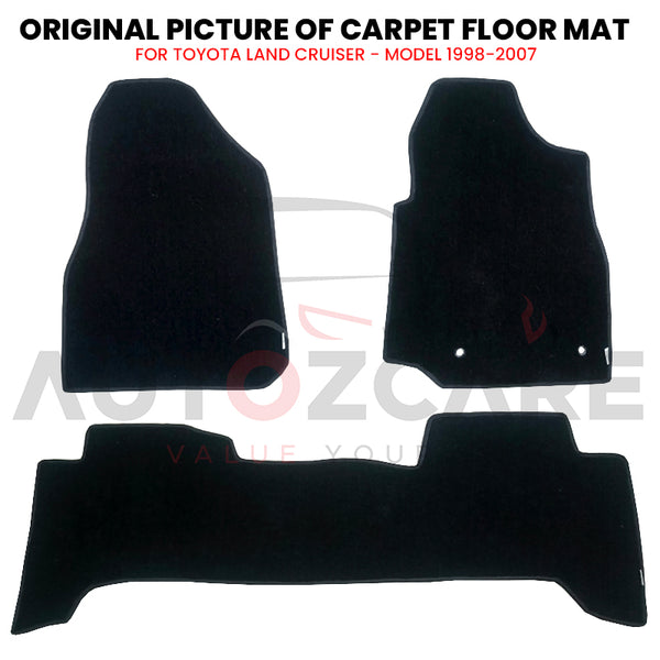 Toyota Land Cruiser Genuine Fitting Carpet Floor Mat 3PCS - Model 1998-2007