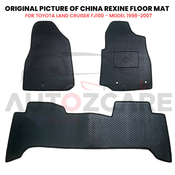 Toyota Land Cruiser China Rexine Floor Mat 3PCS - Model 1998-2007
