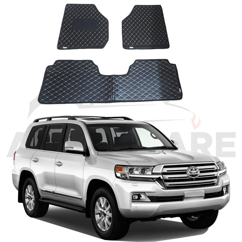 Toyota Land Cruiser 7D Floor Mat ( Flat Style ) 3PCS - Model 2015-2022