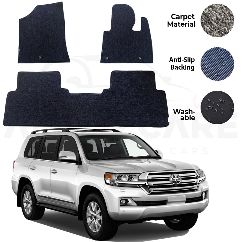 Toyota Land Cruiser LC200 Genuine Fitting Carpet Floor Mat 3PCS - Model 2016-2021