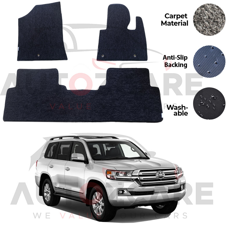 Toyota Land Cruiser LC200 Genuine Fitting Carpet Floor Mat 3PCS - Model 2016-2021