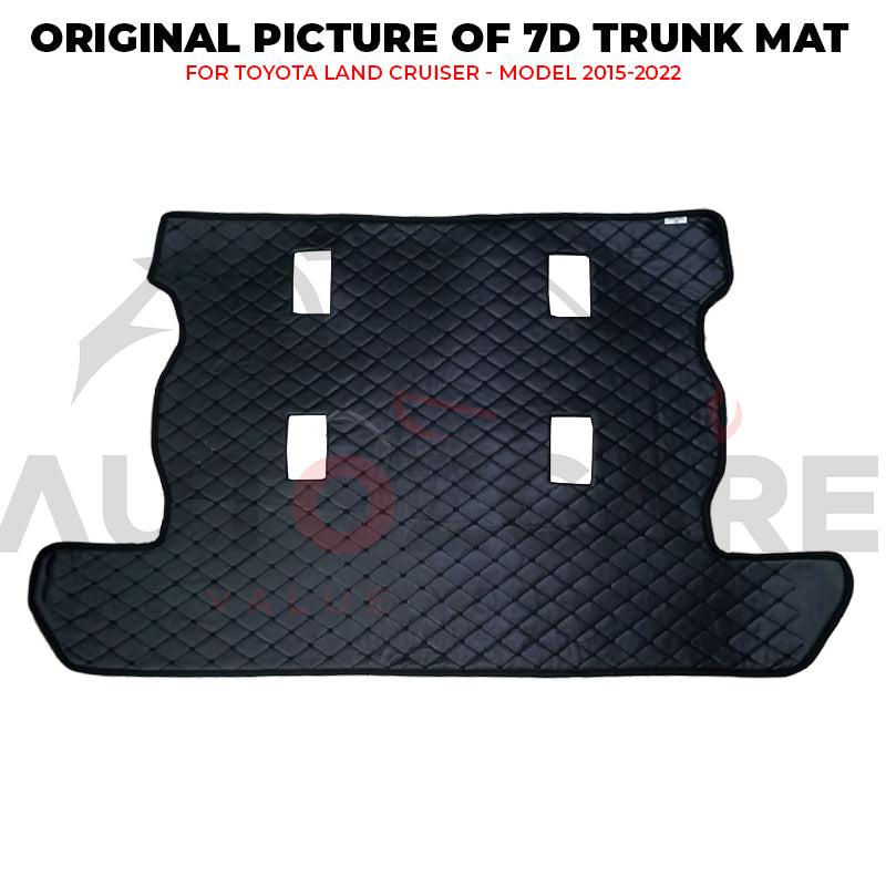 Toyota Land Cruiser 7D Custom Car Trunk Mat - Model 2015-2022