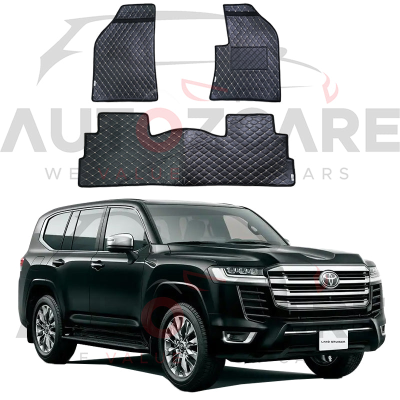Toyota Land Cruiser LC300 7D Floor Mat ( Flat Style ) - Model 2022-2024