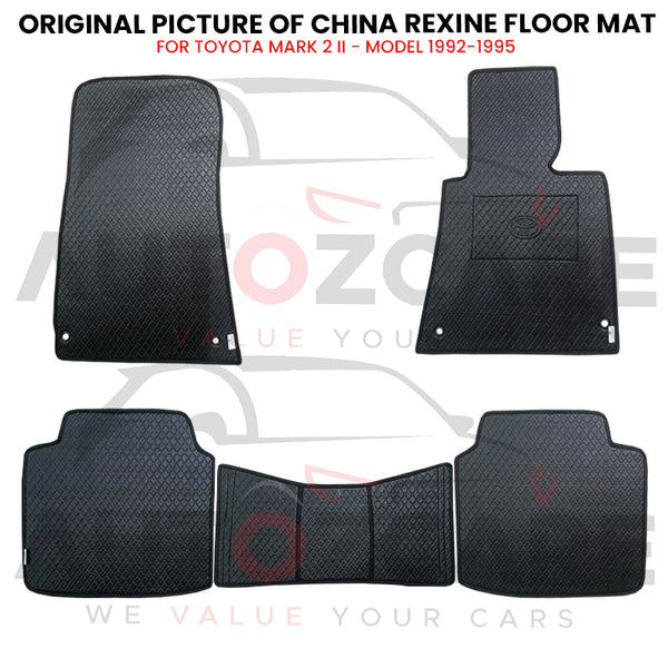 Toyota Mark 2 II China Rexine Floor Mat 5PCS - Model 1992-1995