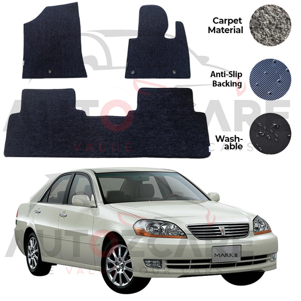 Toyota Mark 2 II Genuine Fitting Carpet Floor Mat 5PCS - Model 2000-2004