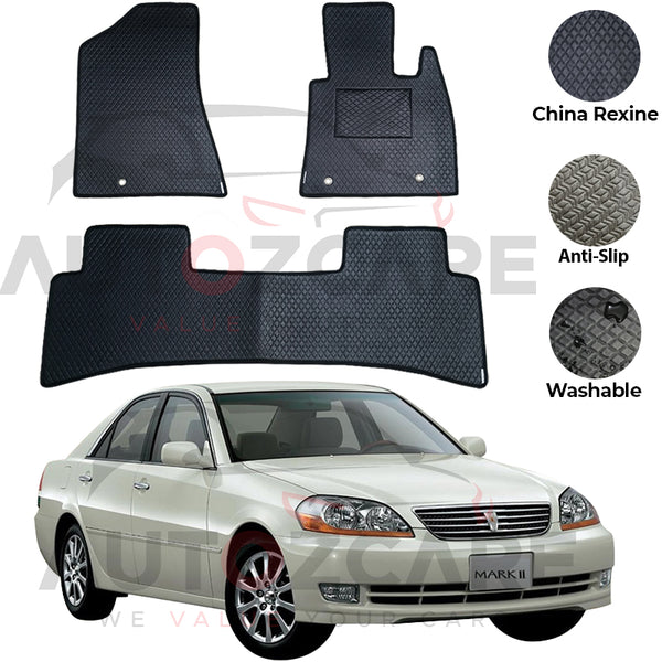 Toyota Mark 2 II China Rexine Floor Mat 5PCS - Model 2000-2004