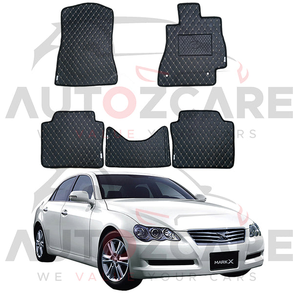 Toyota Mark X 7D Floor Mat ( Flat Style ) 5PCS - Model 2004-2009