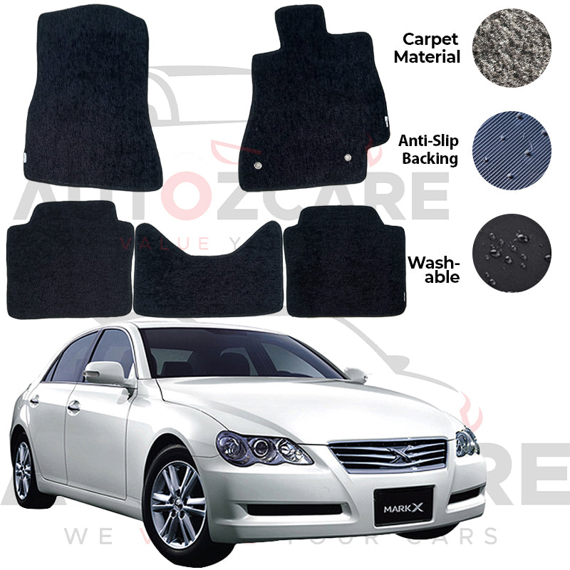 Toyota Mark X Genuine Fitting Carpet Floor Mat 5PCS - Model 2004-2009