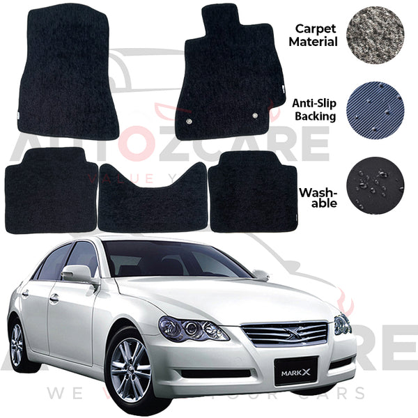 Toyota Mark X Genuine Fitting Carpet Floor Mat 5PCS - Model 2004-2009
