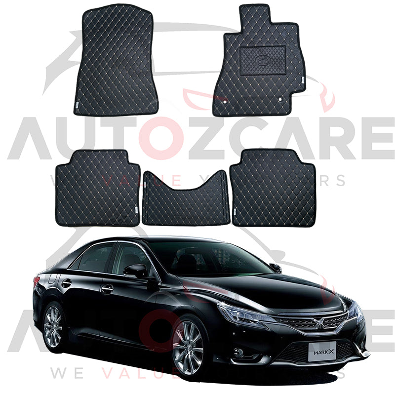 Toyota Mark X 7D Floor Mat ( Flat Style ) 5PCS - Model 2010-2019