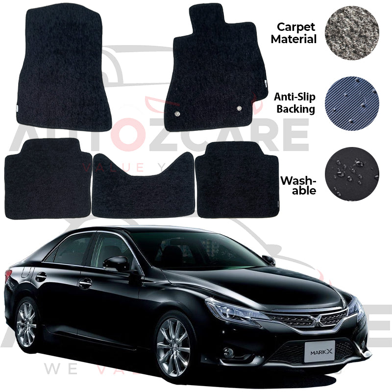 Toyota Mark X Genuine Fitting Carpet Floor Mat 5PCS - Model 2010-2019