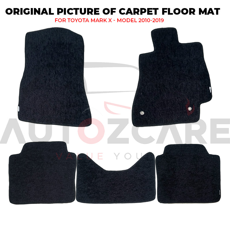 Toyota Mark X Genuine Fitting Carpet Floor Mat 5PCS - Model 2010-2019