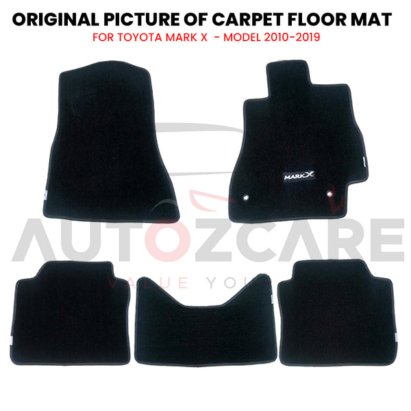 Toyota Mark X Genuine Fitting Carpet Floor Mat 5PCS - Model 2010-2019