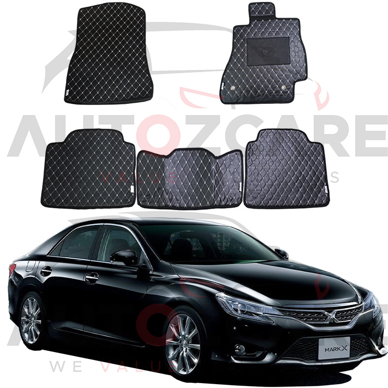 Toyota Mark X 7D Floor Mat ( Flat Style ) 5Pcs - Model 2010-2019